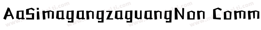 AaSimagangzaguangNon CommercialUse字体转换